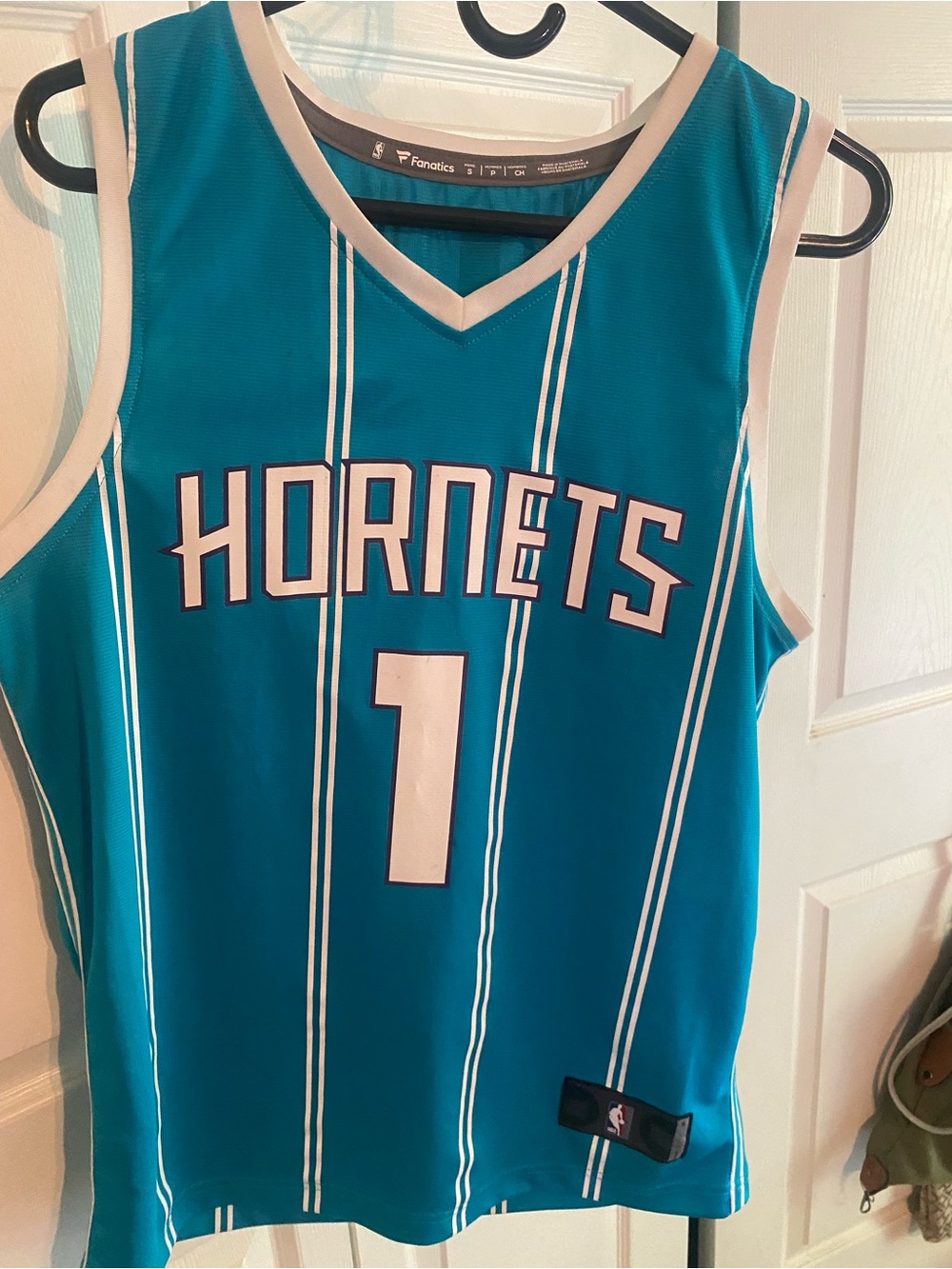 Fanatics Charlotte Hornets Teal #1 Ball Jersey